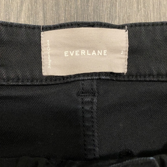 Everlane Utility Crop Slim Regular Black Pants Size 2 - Picture 5 of 9